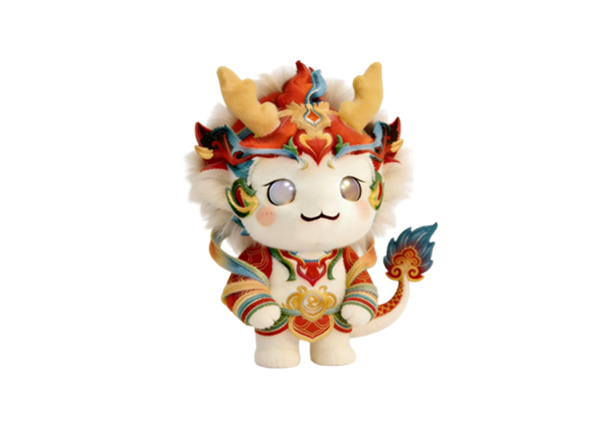 龙狮生肖毛绒站姿玩偶